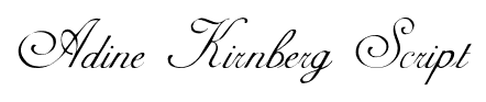 Adine Kirnberg Script font